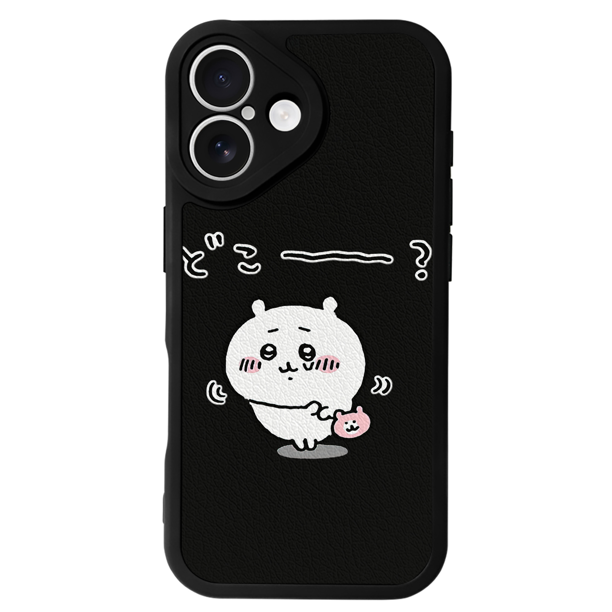 （画像用） ちいかわ ちいかわ Chii-kawa chiikawa 【iPhone 16シリーズ対応】シリコンスマホケース（レザー調） 材質：シリコン